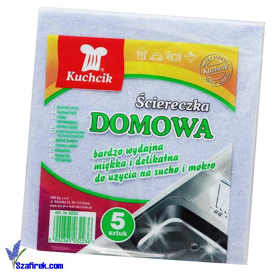 ŚCIERKA DOMOWA KUCHCIK 5 szt. MIX kolorów
