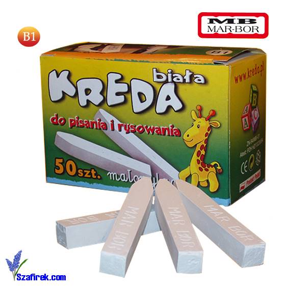 Kreda biała 50 sztuk B1 MAR-BOR