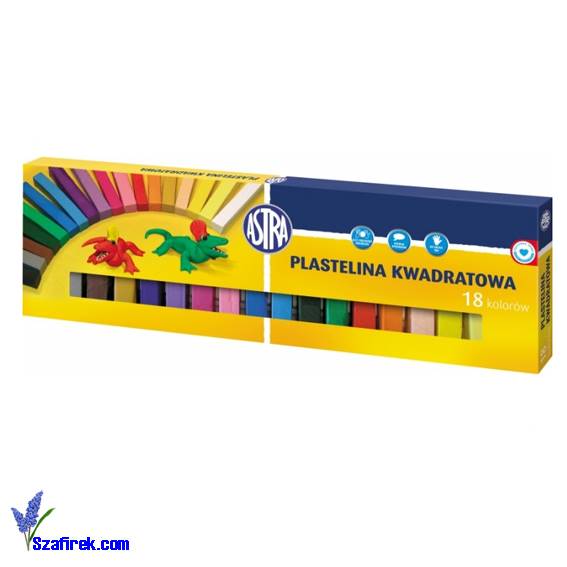 Plastelina ASTRA zestaw 18 kolorów