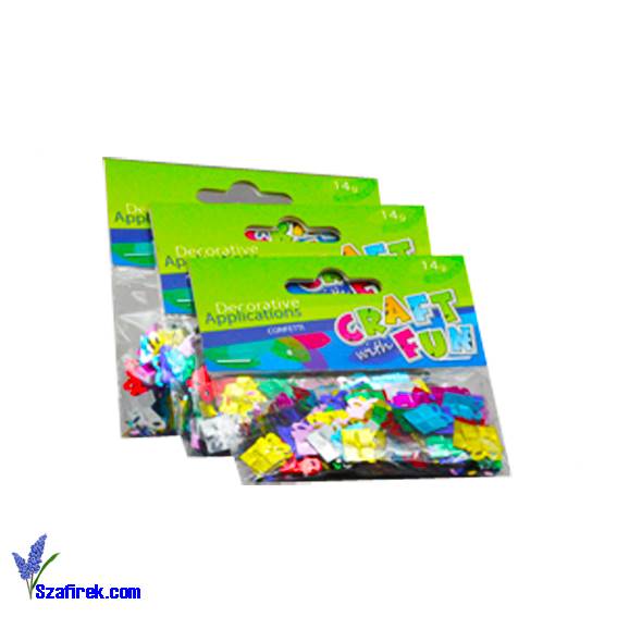 Ozdoby metaliczne konfetti gwiazdki mix 14g
