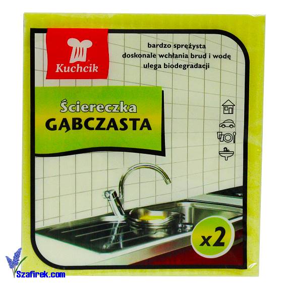 ŚCIERKA GĄBCZASTA KUCHCIK 2 szt.