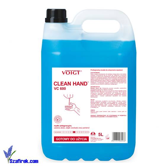 VOIGT CLEAN HAND NIEBIESKIE VC600, mydło, 5 l
