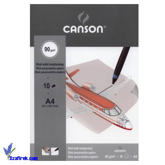 KALKA TECHNICZNA, KREŚLARSKA CANSON A4 90g 10 ark.