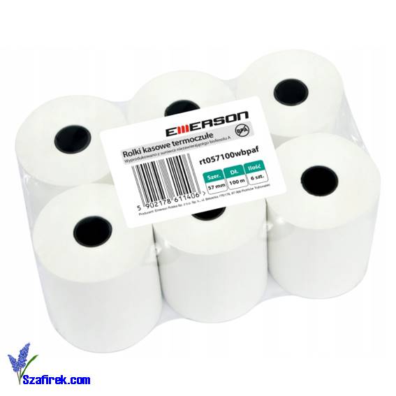 Rolka kasowa termiczna Emerson 57x100m (6) bez BPA