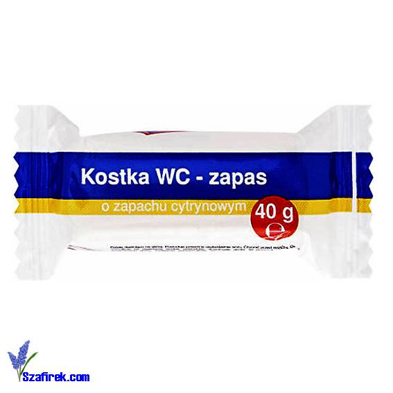 Kostka do WC zapas, zapachowa cytrynowa 40g