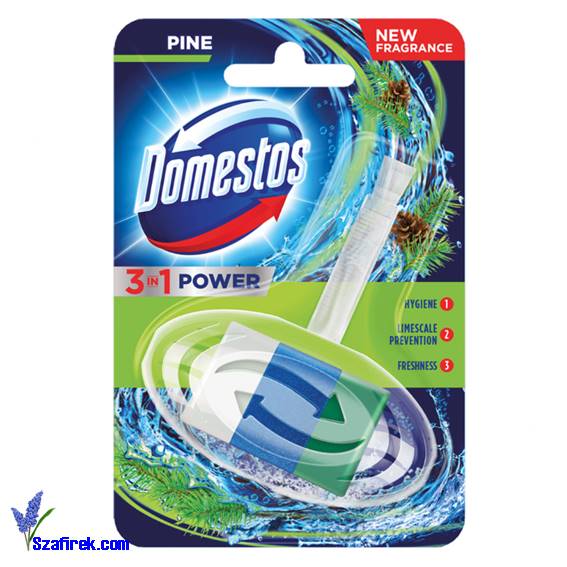 KOSTKA DO WC Z KOSZYCZKIEM DOMESTOS 3w1 pine 40G