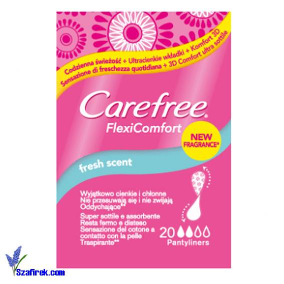 Wkładki higien. CAREFREE COTTON FLEXI FRESH 20 szt