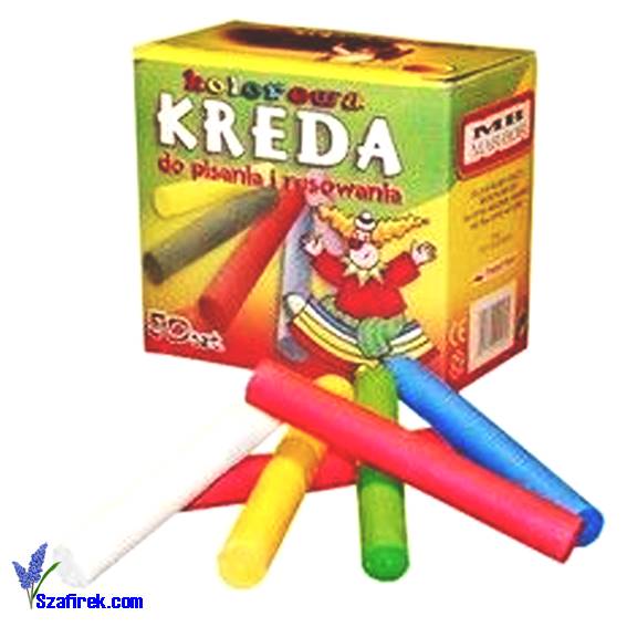 KREDA KOLOROWA MAR-BOR 50 szt. 