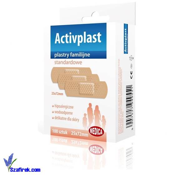 PLASTRY FAMILIJNE ACTIVPLAST, standardowe 100 szt.