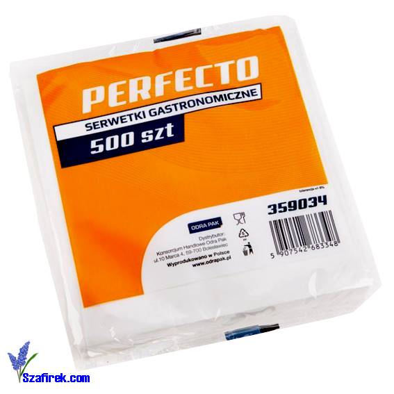 SERWETKA GASTRONOMICZNA 15x15 cm biała 500 szt.