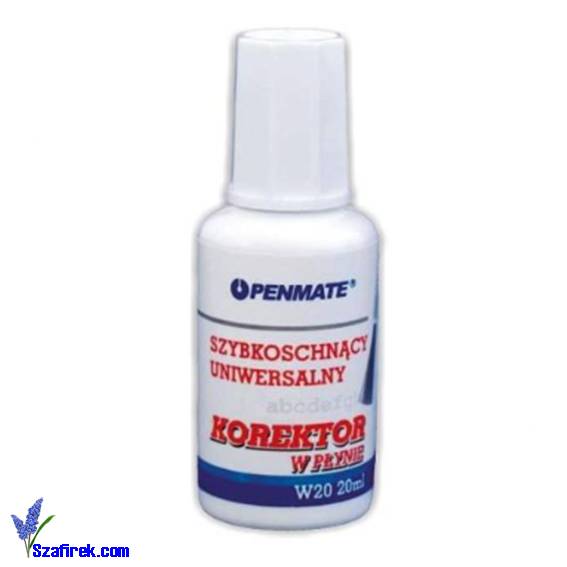 Korektor w buteleczce PENMATE z pędzelkiem w20