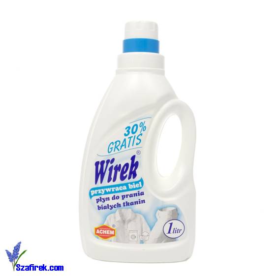 PŁYN DO PRANIA BIAŁYCH TKANIN WIREK 1L