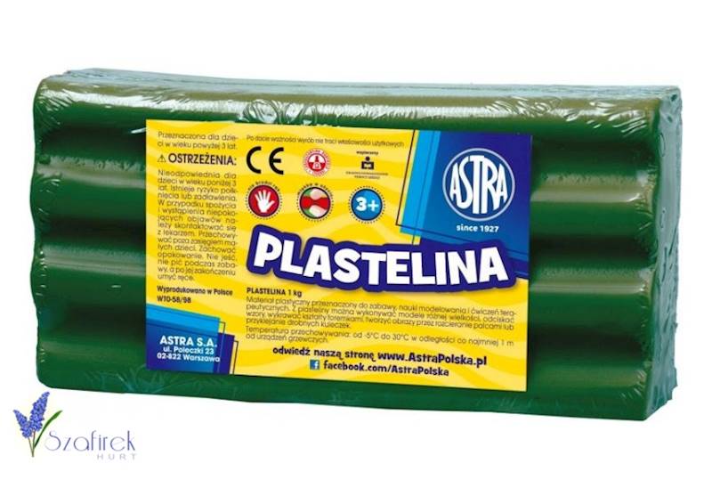 PLASTELINA ASTRA LUZEM 1 kg zielona