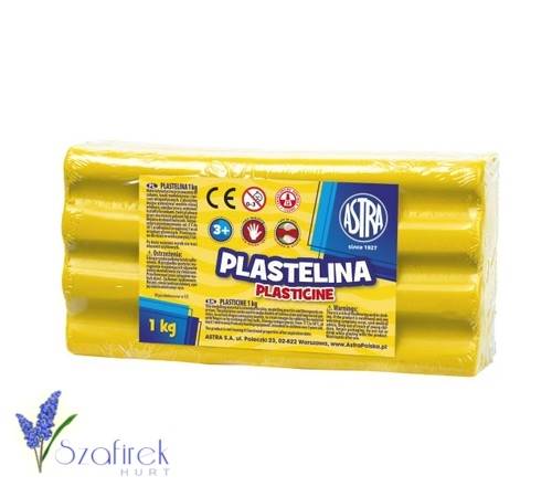 PLASTELINA ASTRA LUZEM 1 kg żółta