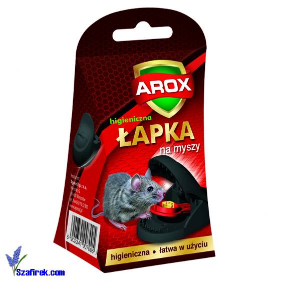 PUŁAPKA NA MYSZY AROX PLASTIKOWA, higieniczna