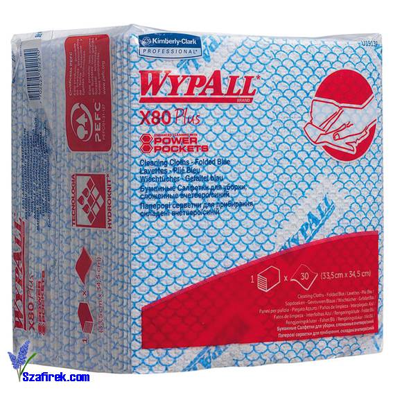 RĘCZNIK KC WYPALL X80 Plus wieloraz 1W niebieskie