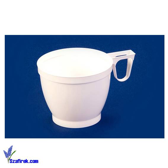 FILIŻANKA PLASTIKOWA, biała, 160 ml, 50 szt