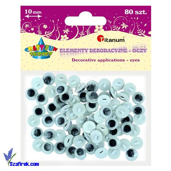 OCZY DO PRZYSZYCIA TITANUM, 10 MM, 80 SZTUK