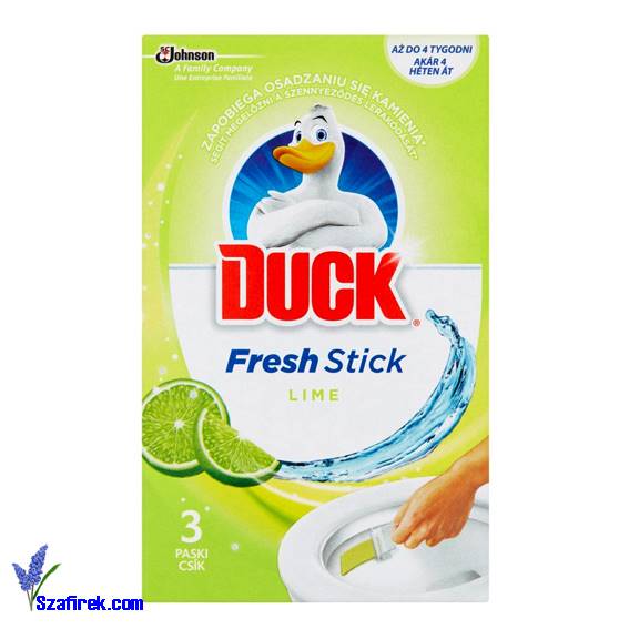 ŻELOWE PASKI DO WC DUCK LIME 3 x 9 g