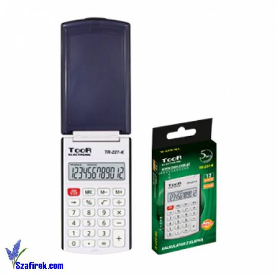 KALKULATOR TR-227 12 POZ. KIESZONKOWY Z KLAPKĄ