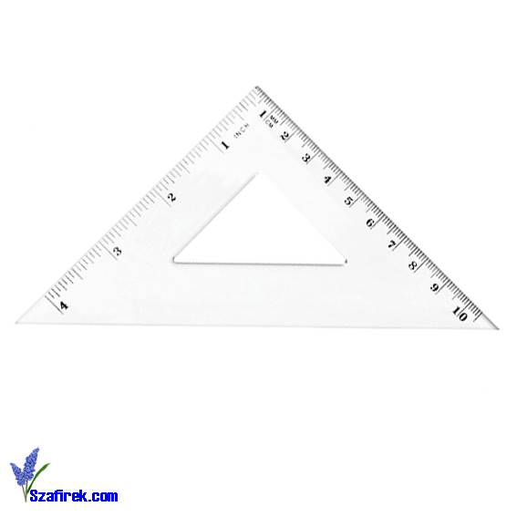 EKIERKA RÓWNORAMIENNA 45STOPNI, 10,5 CM, TETIS