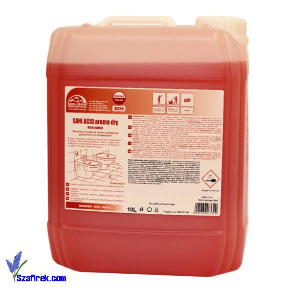 DOLPHIN SANI ACID Aroma dry mycie WC bidetów 10l