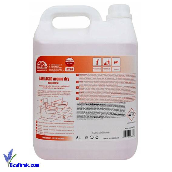 DOLPHIN SANI ACID Aroma dry do mycia WC bidetów 5l