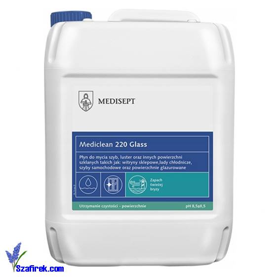 MEDICLEAN 220 Glass, płyn do mycia szyb, 5L