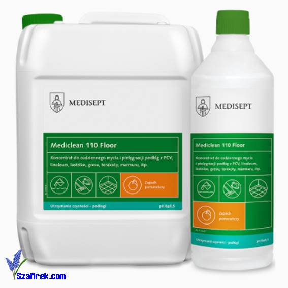 MEDICLEAN 110 Floor POMARAŃCZA, do podłóg 5l