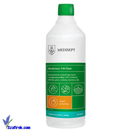 MEDICLEAN 110 Floor POMARAŃCZA, płyn do podłóg 1l