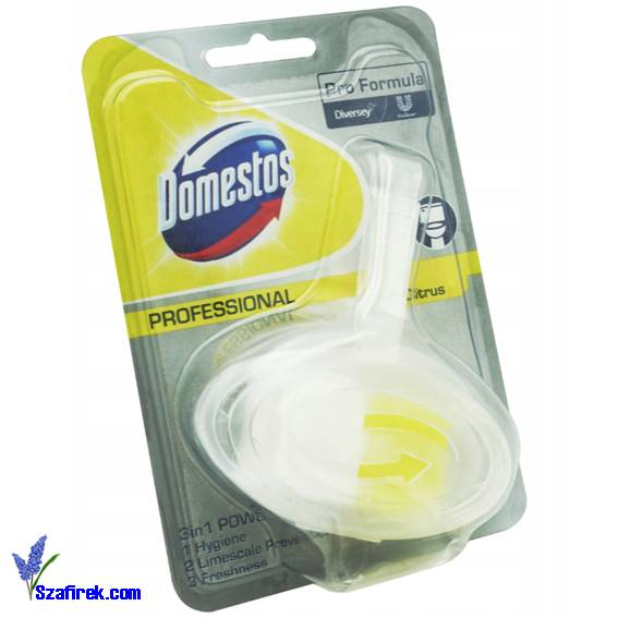 KOSTKA DO WC Z KOSZYCZKIEM DOMESTOS 3w1 citrus 40G