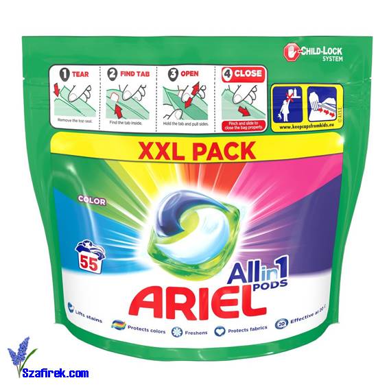 TABLETKI ŻELOWE DO PRANIA KOLOROWEGO ARIEL 55 szt.