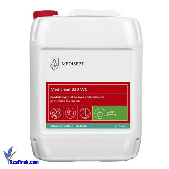 MEDICLEAN 320 WC, żel do mycia sanitariatów, 5l