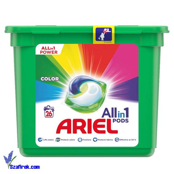 TABLETKI ŻELOWE DO PRANIA KOLOROWEGO ARIEL 26 szt.