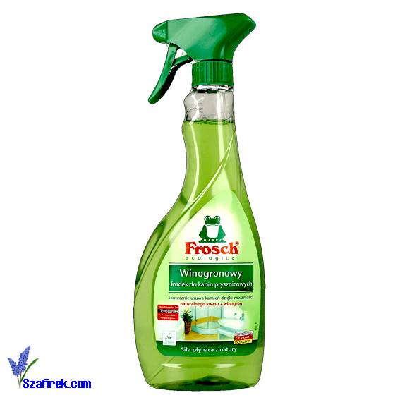 Środek d/kabin prysznicowych FROSCH 500ml winogr.