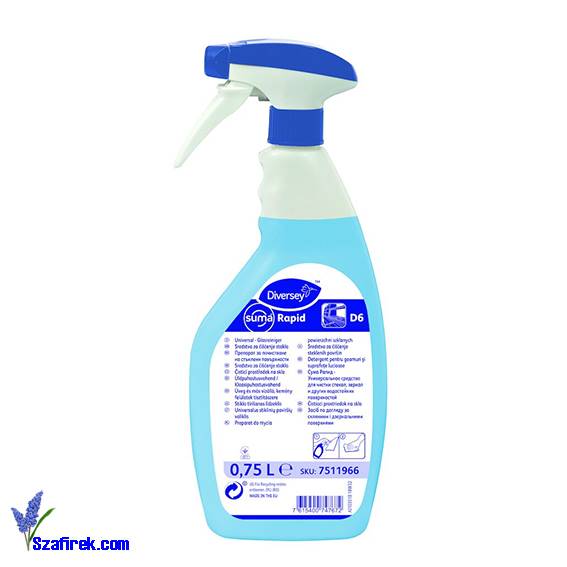 SUMA RAPID D6 do mycia powierzchni szklanych 750ml