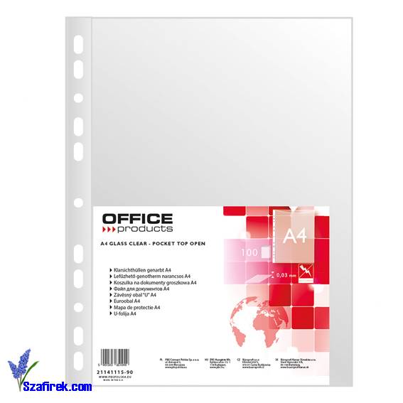 Koszulka na dok. groszek A4/100szt. OFFICE PRODUCT