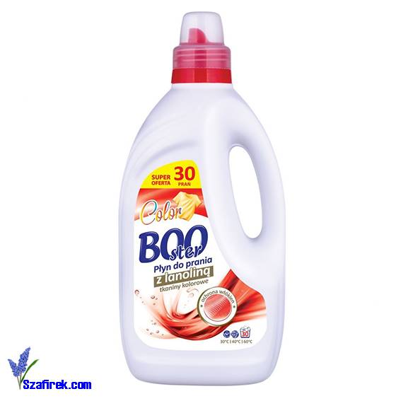 PŁYN DO PRANIA BOOSTER kolor z lanoliną 1,5L