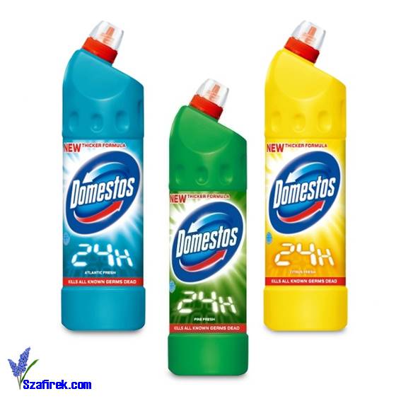 Domestos płyn 1000ml Atlantic/Citrus/Oryginal/Pine