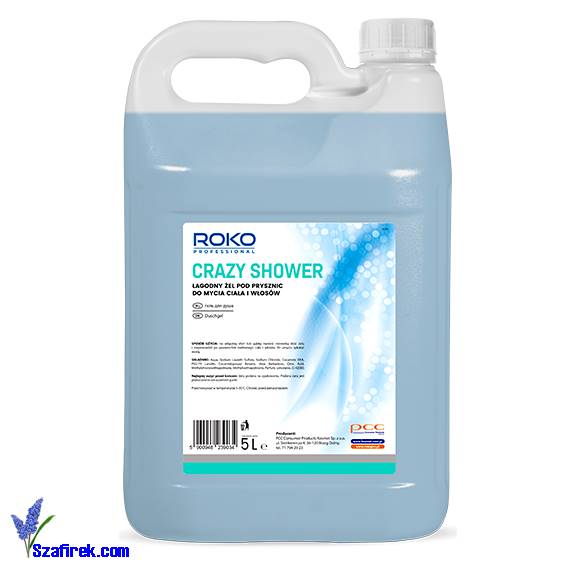 ROKO CRAZY SHOWER łagodny żel pod prysznic 2w1 5L