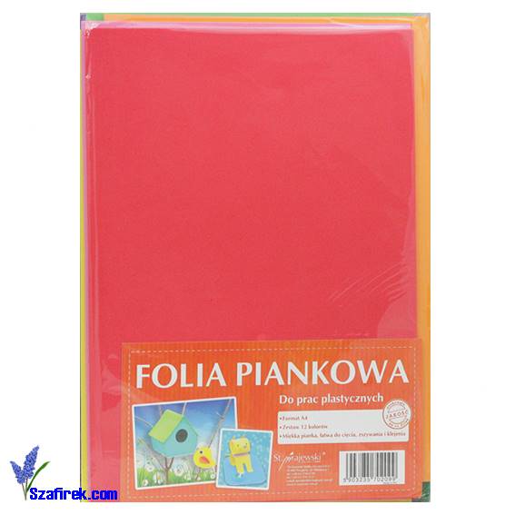 PIANKA DO PRAC PLASTYCZNYCH A4,  5 kolorów mix