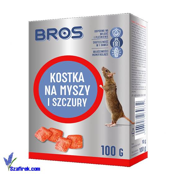 KOSTKA NA MYSZY I SZCZURY BROS 100g