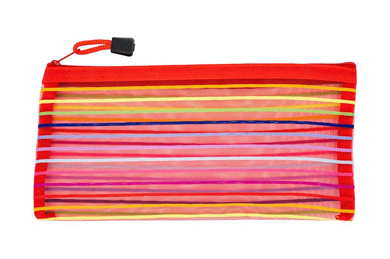 PIÓRNIK-SASZETKA materiałowa z suwakiem 23x12cm
