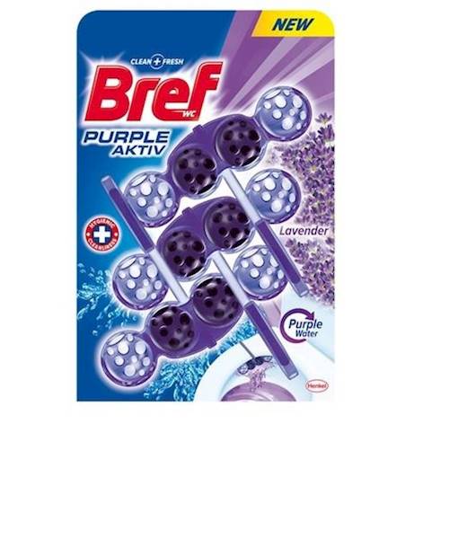 BREF ZAWIESZKA WC Color Activ+ Lawenda 3x50g