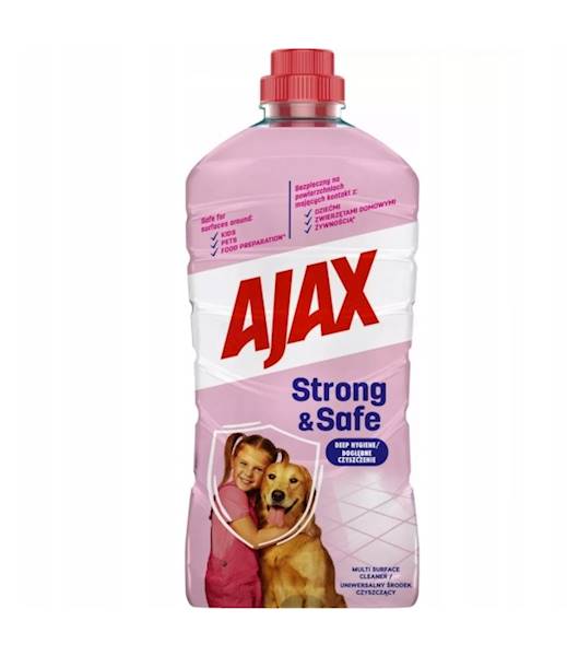 PŁYN STRONG & SAFE AJAX 1L zwierząta i dzieci