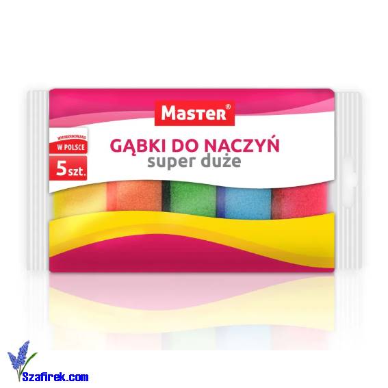 MASTER GĄBKI KUCHENNE SUPER DUŻA 5 SZT