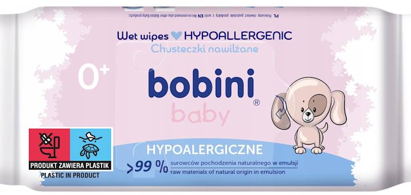 CHUSTECZKI NAWILŻANE BOBINI Baby Sensitive 60 szt.