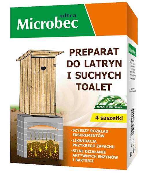 MICROBEC preparat do latryn i suchych toalet 4*30g