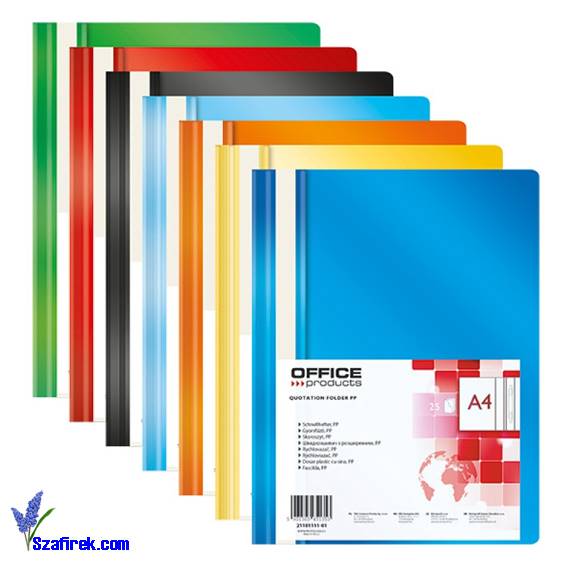 Skoroszyt OFFICE PRODUCTS PP A4 100/170 czerwony
