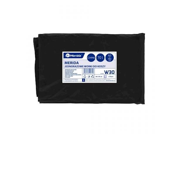 WORKI NA ŚMIECI SKŁADANE LDPE 70L Mocne 60x90 CM